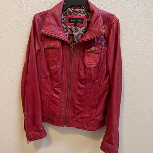 Black Rivet Leather Jacket size large